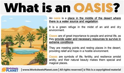 What is an Oasis | Definition of Oasis