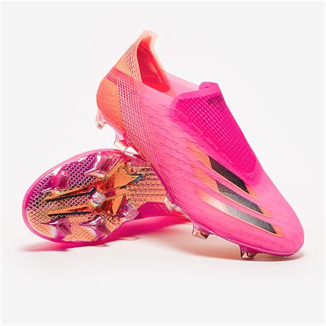 adidas X Ghosted+ FG - Shock Pink/Core Black/Screaming Orange - Mens Boots | Pro:Direct Running