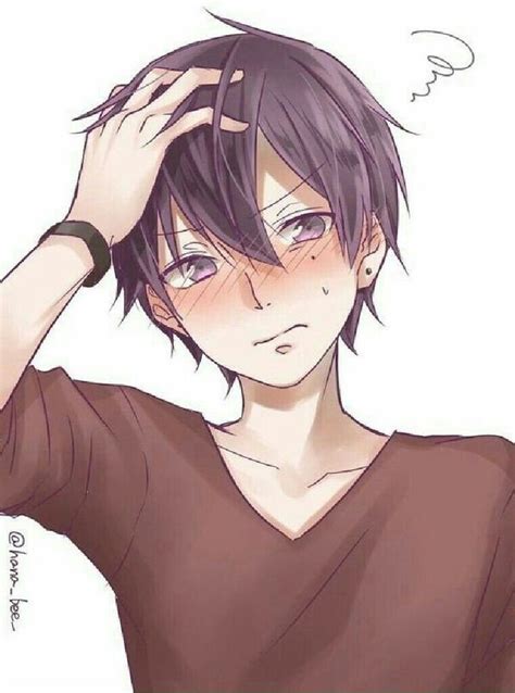 Pin by Taylor on Facial Expressions in 2020 | Blushing anime, Cute anime guys, Hot anime boy