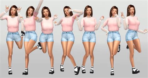 "Anime Poses" by CatsBlob | SimsWorkshop | Poses, Anime poses, Sims