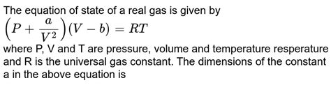 The equation of state of a real gas is P(V-b)=RT. Can this gas be