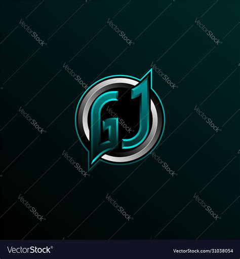 Initial gj logo design initial gj logo design Vector Image