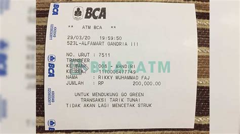 √ Bukti Transfer BCA: ATM, SMS, Mobile & Internet Banking