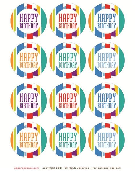 Colorful Birthday Supplies - Free Printable | Crate&Kids Blog | Free birthday stuff, Birthday ...