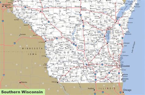 Wisconsin Road Map - Printable Map Of Wisconsin Cities | Printable Maps