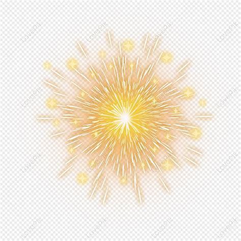 Yellow Fireworks, Gold Spark, Spark, Fireworks Elements Free PNG And Clipart Image For Free ...