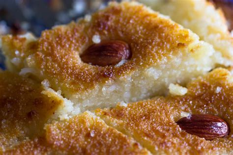 Basbousa (Coconut Yogurt Semolina Cake)