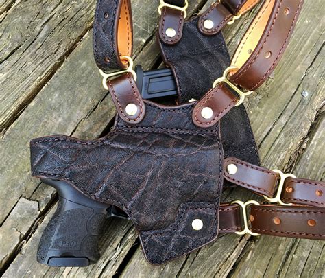 Nightingale Leather HK P30sk Sandpiper SH Shoulder Holster ~ Nicotine Elephant ~ Full Grain ...