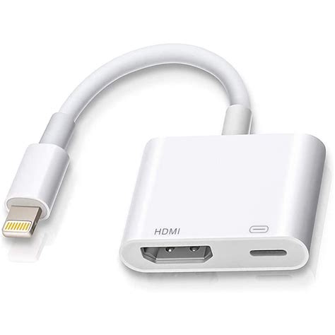 [Apple MFi Certified] Lightning to HDMI for iPhone, 4K Lightning Digital AV Audio Adapter, HDMI ...