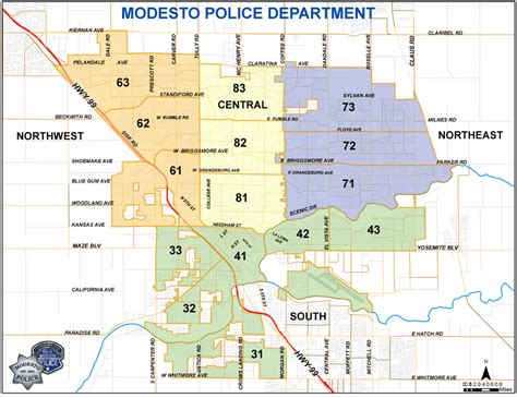 Modesto, California Map