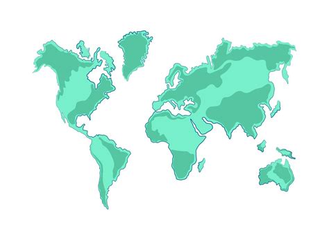 green world map 10966001 Vector Art at Vecteezy