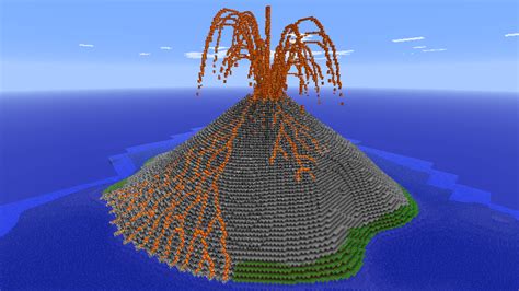 Minecraft - Erupting Volcano by Ludolik on DeviantArt
