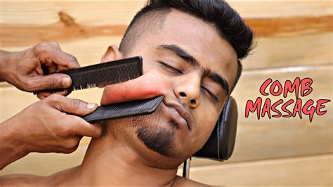 Comb Massage with Neck Cracking | Head Massage | ASMR - YouTube