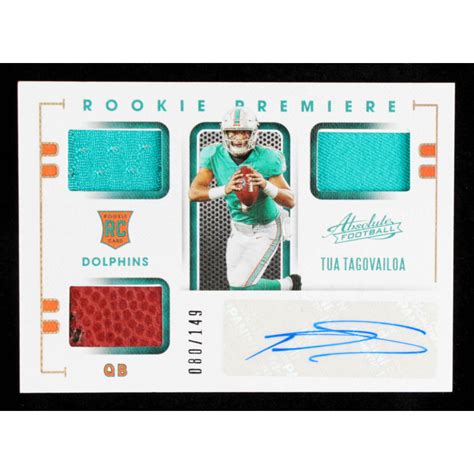 Tua Tagovailoa 2020 Absolute #202 Jersey Autograph RC | Pristine Auction