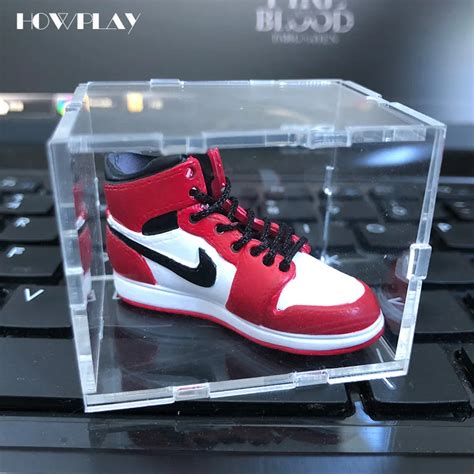 HowPlay Acrylic Display box Jordan 1 to Jordan 13 Basketball Shoes Model display cabinet Prevent ...