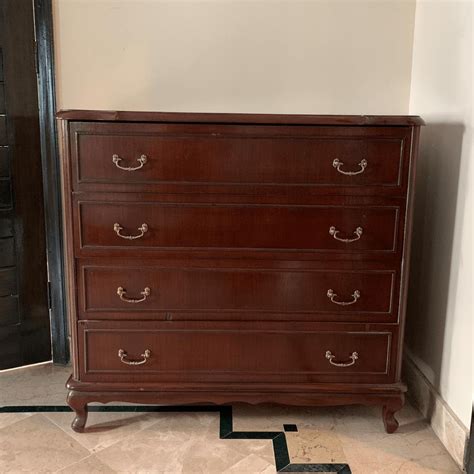 Vintage Teak Wood Chest of Drawers- SoUnique.PK