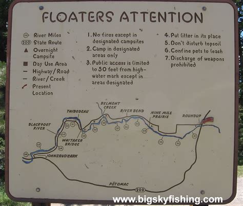 Blackfoot River Float Map - Black Sea Map