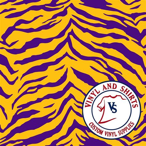 LSU Tiger Patterned Vinyl / Printed 651 Vinyl / Pattern Vinyl | Etsy