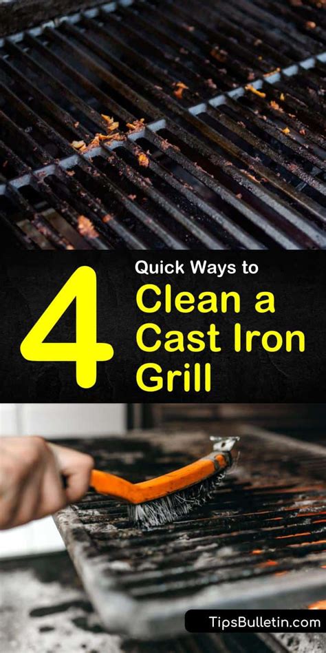 4 Quick Ways to Clean a Cast Iron Grill