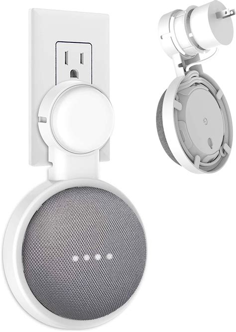 HomeMount Wall Mount for Google Home Mini and Google Nest Mini (2nd Gen),Space-Saving Outlet ...