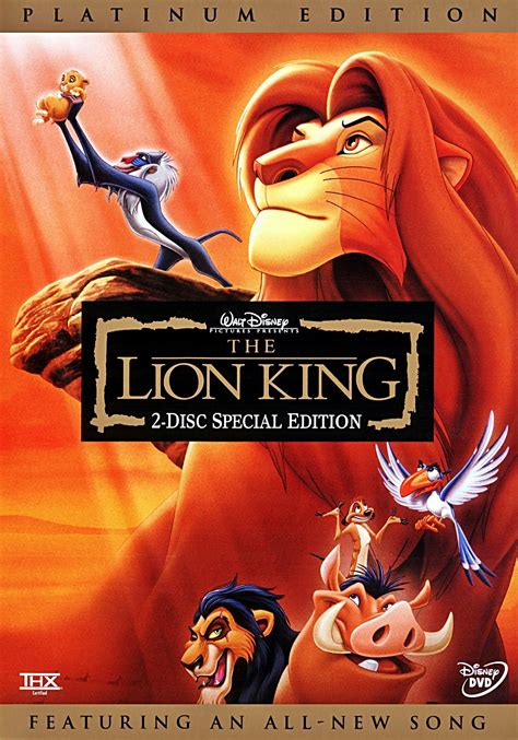 The Lion King - Two-Disc Platinum Edition Disney DVD Cover - Walt ...