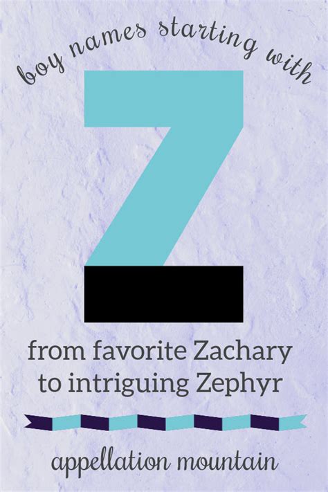 Boy Names Starting with Z: Zion, Zephyr, Zaiden - Appellation Mountain