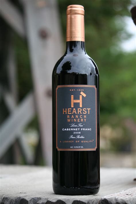 Hearst Ranch Winery 2008 Cabernet Franc "Lone Tree", Paso Robles | Pinot noir wine, Cabernet ...