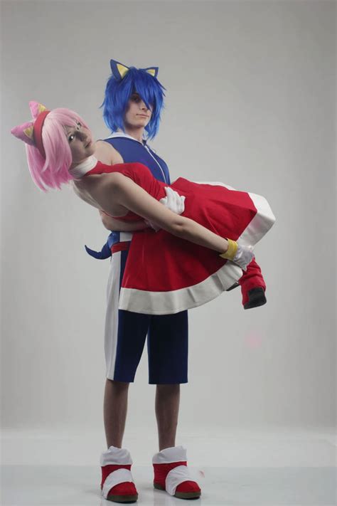 Sonic and Amy cosplay by ShadDarkov on DeviantArt