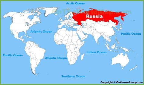 Russia world map - World map of Russia (Eastern Europe - Europe)