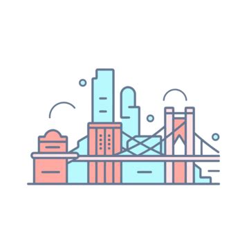 New York Brooklyn Bridge Vector, Brooklyn, Lineal Icon, Flat Icon PNG and Vector with ...
