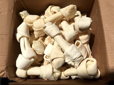 Rawhide Bones 6-7" | 100% Natural Beef hide chew Bones in Bulk From 123 ...