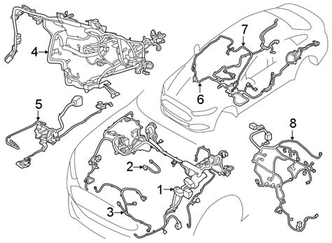 Ford Fusion Engine Wiring Harness. 1.5 LITER - DU5Z12A581ZH | Havre ...