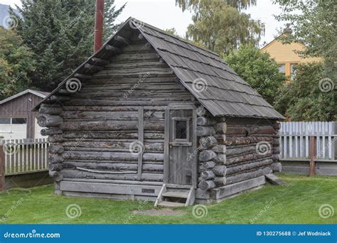 Old Historic House of the Gold Rush in Skagway, Alaska. Editorial Stock ...