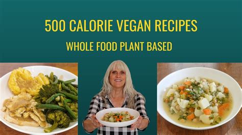 500 Calorie Vegan Recipes/ Whole Food Plant Based - YouTube