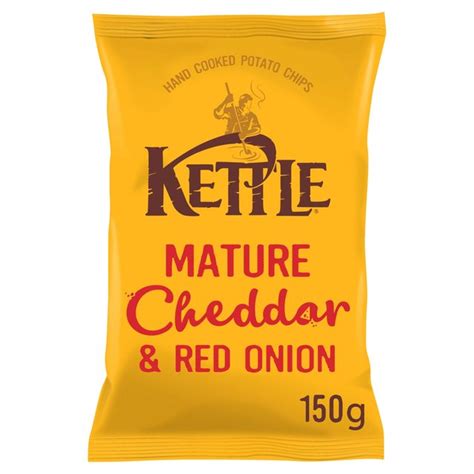 Kettle Chips Cheddar & Red Onion 150g from Ocado