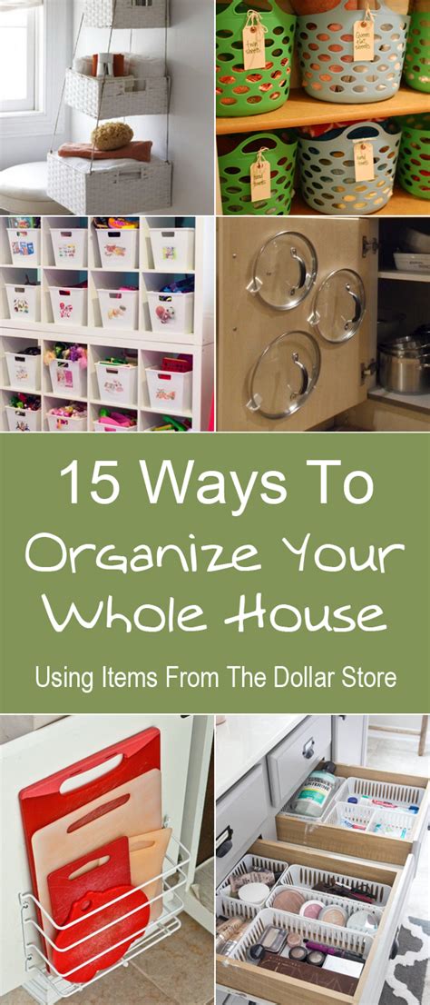 15 Ways To Organize Your Whole House Using Items From The Dollar Store - Frugal Homemaking