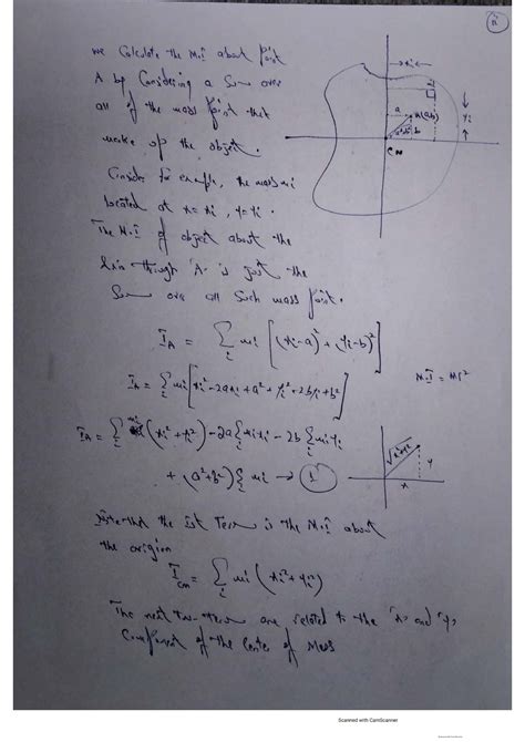 Parallel Axis Theorem Proof