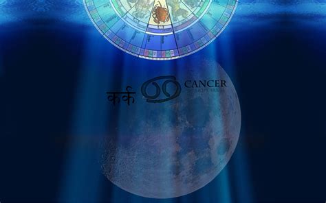 Zodiac sign cancer on the background of the moon wallpapers and images - wallpapers, pictures ...