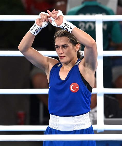 Female Olympic boxer makes ‘X’ symbol in apparent protest after ...