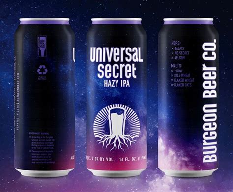 Burgeon Universal Secret Hazy IPA 16oz can | Bine & Vine Bottle Shop