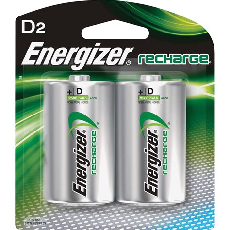 Energizer Rechargeable D Batteries, 2 Count - Walmart.com - Walmart.com