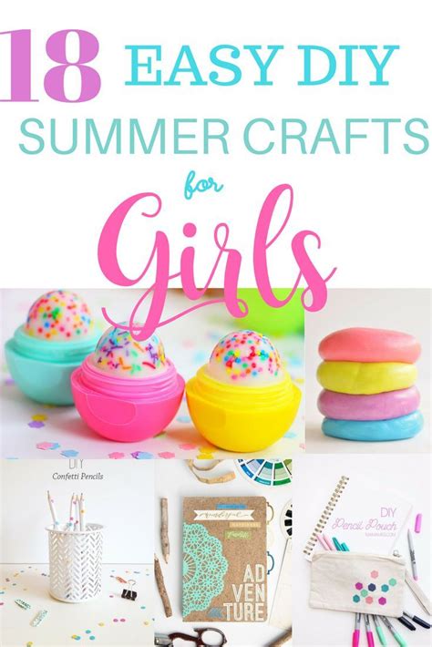 Easy DIY Summer Crafts and Activities for girls | tween crafts for ...