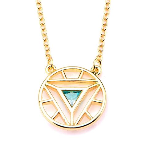 Marvel Stainless Steel Iron Man Arc Reactor Necklace | Women's | at ...