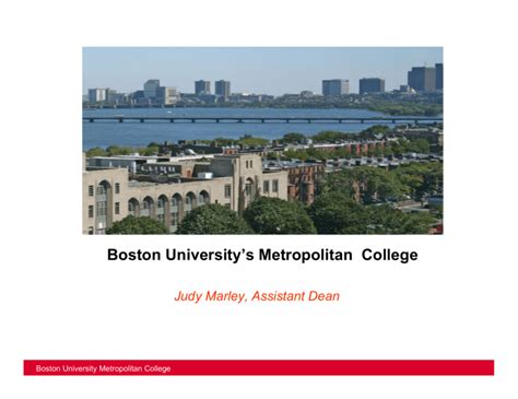 Boston University's Metropolitan College