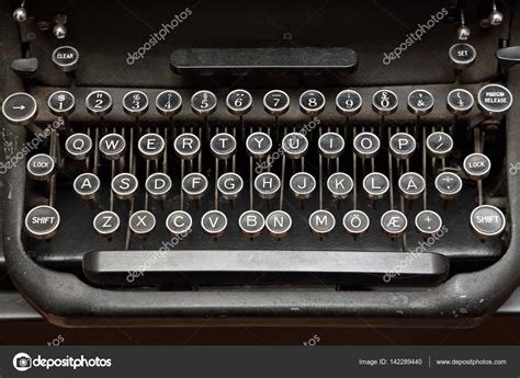 Photo: image of typewriter keyboard | Vintage Typewriter Keyboard — Stock Photo © Baloncici ...