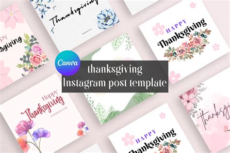 Thanksgiving Instagram post template | Social Media Templates ...