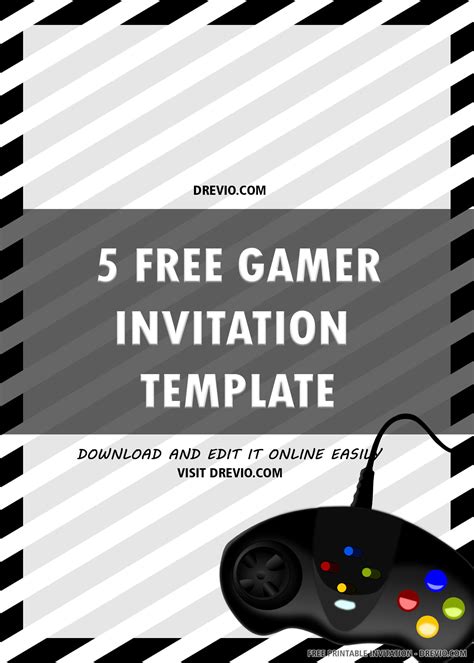 Free Printable Gamer Invitation Templates | Download Hundreds FREE ...