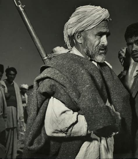 Pashtun tribesmen on their way to fight in Kashmir, 1947. Photos taken in Peshawar by Margaret ...