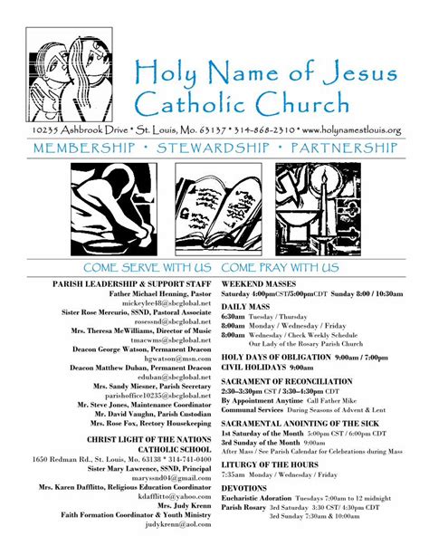 (PDF) Holy Name of Jesus Catholic Church - lectorprep.orglectorprep.org/bulletins/bulletin ...