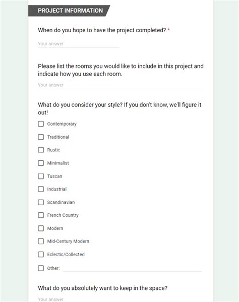 [FREE TEMPLATE] The Interior Designer Questionnaire - Are You Using One ...